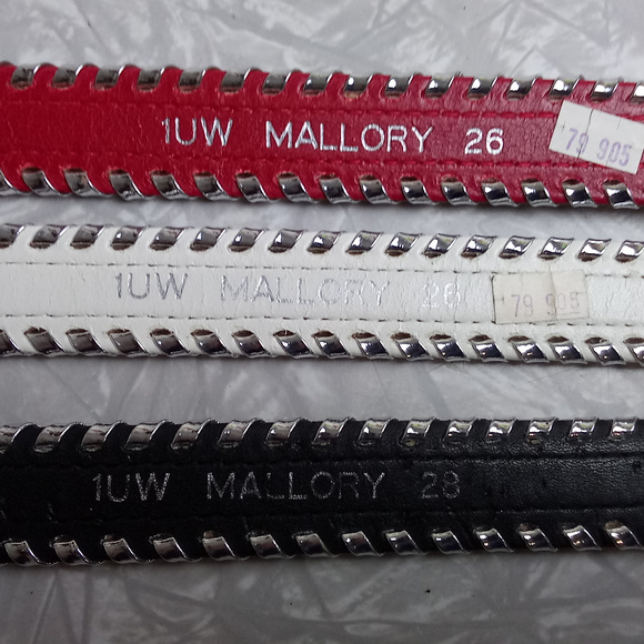 Mallory Accessories Set Of 3 Mallory Belts Country Western Leather
